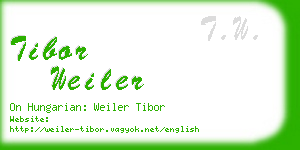 tibor weiler business card